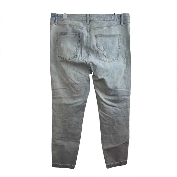 Wild Fable Womens Distressed Highest Rise Skinny Jean Light Wash Size 16 - Picture 2 of 12